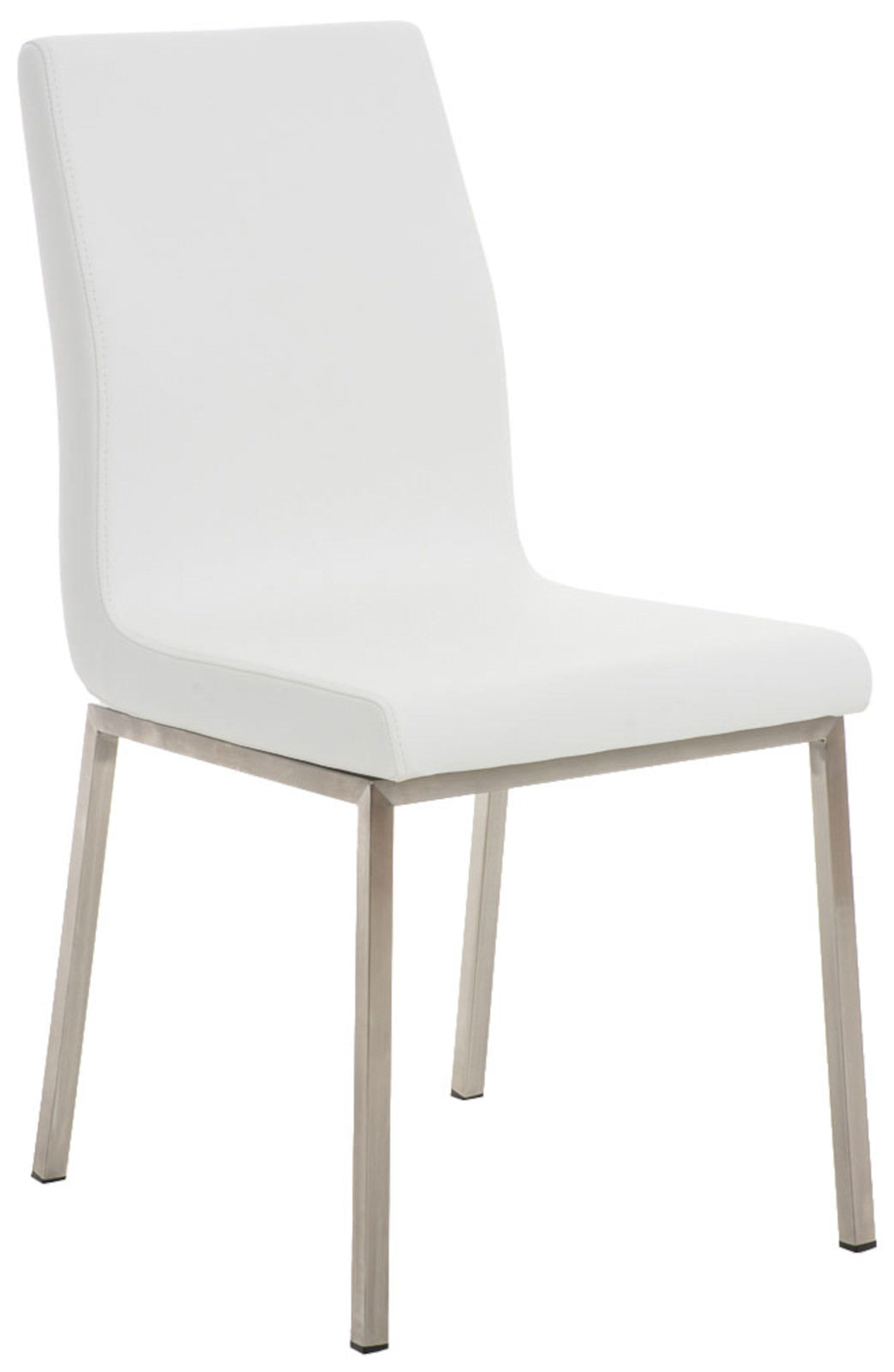 2-delige Set Design Eetkamerstoelen - Moderne Stoelen - Comfortabele Bekleding, Kleur wit