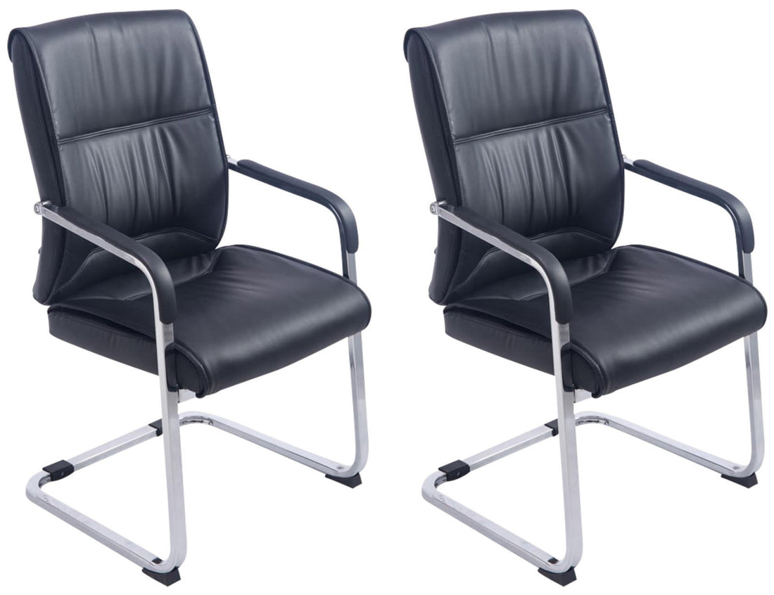 2-delige set Zweefstoelen XXL - Schommelstoelen - Ergonomisch Design voor Comfort Kleur zwart