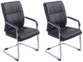 Set van 2 Luxe Eetkamerstoelen - Vrijdragende Stoelen - Ergonomisch Design Kleur bruin