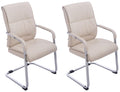 2-delige set Zweefstoelen XXL - Schommelstoelen - Ergonomisch Design voor Comfort Kleur crème