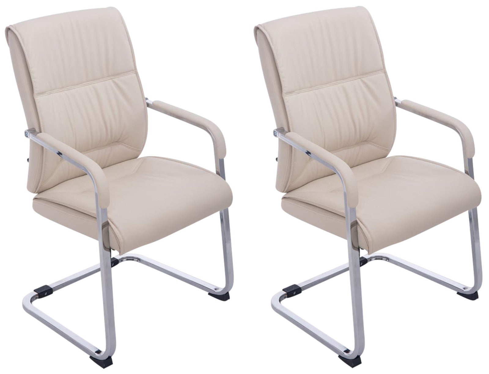 2-delige set Zweefstoelen XXL - Schommelstoelen - Ergonomisch Design voor Comfort Kleur crème