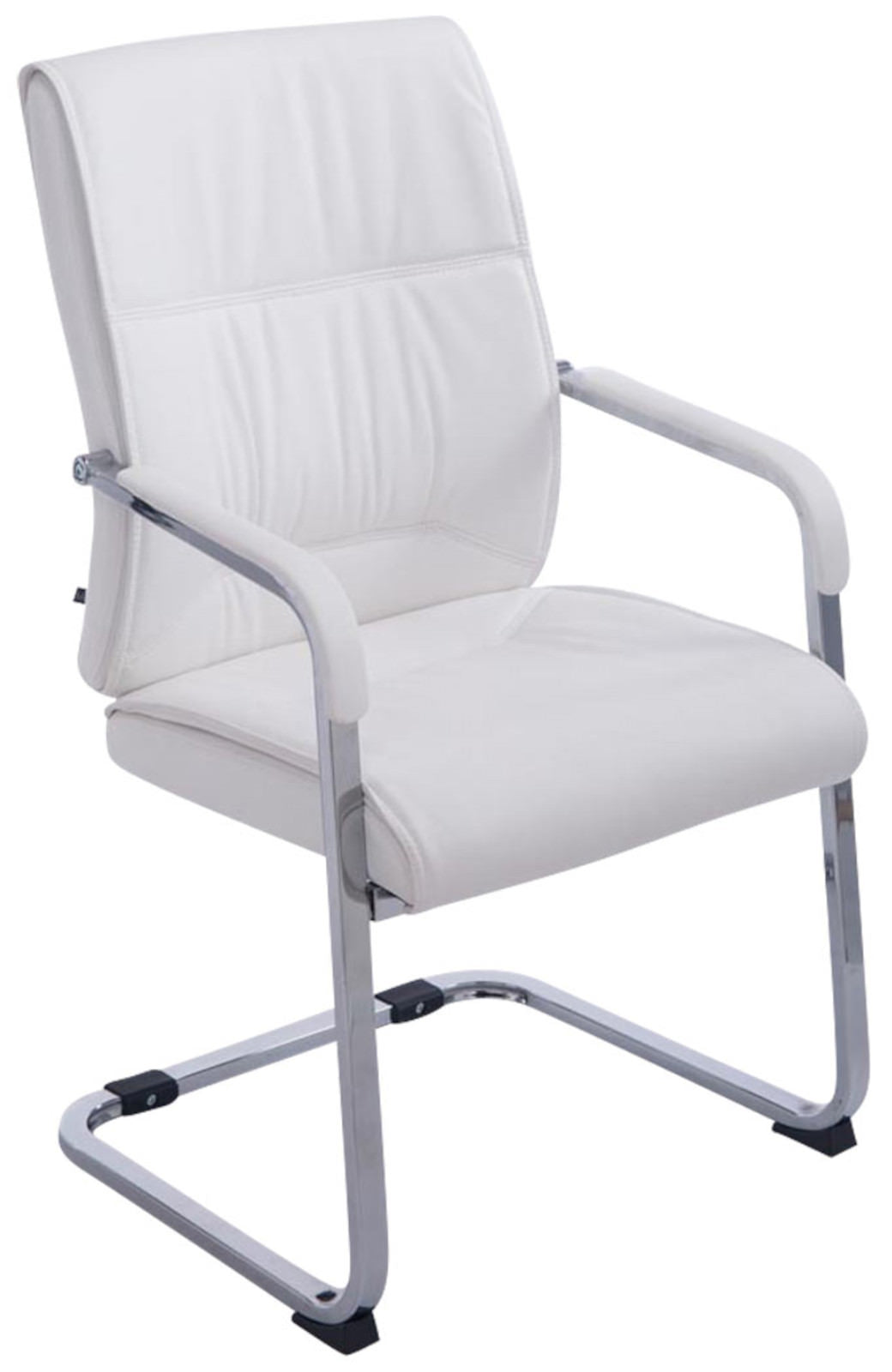 2-delige set Eetkamerstoelen XXL - Cantilever Stoelen - Ergonomisch Design Kleur wit
