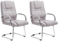 2-delige set Zwervende Stoelen - Moderne Design - Hoge Belastbaarheid 180kg - Polyester Stof Kleur grijs
