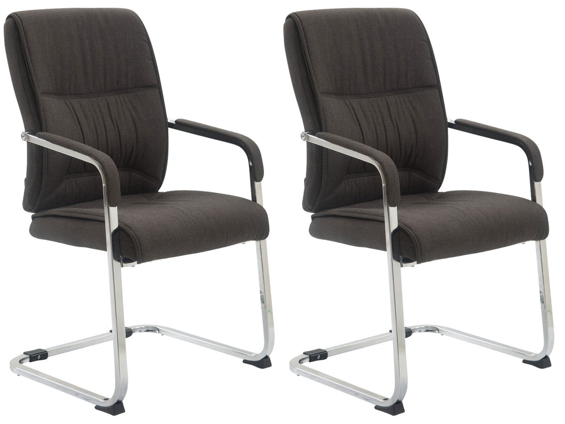 2-delige set Schommelstoelen - Relaxstoelen - Hoog zitcomfort Kleur zwart