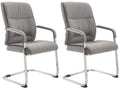 2-delige set Schommelstoelen - Relaxstoelen - Hoog zitcomfort Kleur grijs