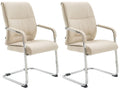 2-delige set Schommelstoelen - Relaxstoelen - Hoog zitcomfort Kleur crème