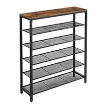 Schoenenrek - schoenenkast - 5 niveaus - metalen frame - 20 paar - 100 x 30 x 100 cm
