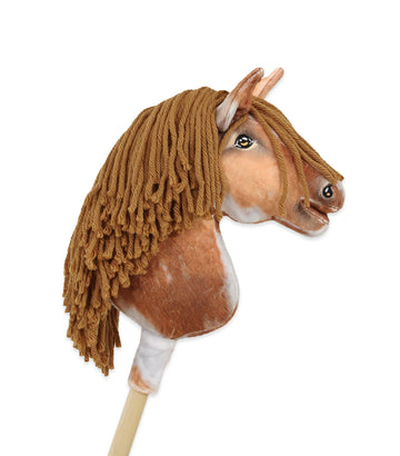 Super Hobby Horse Premium - stokpaard - anti-allergisch, handgemaakt Tobiano bay paard