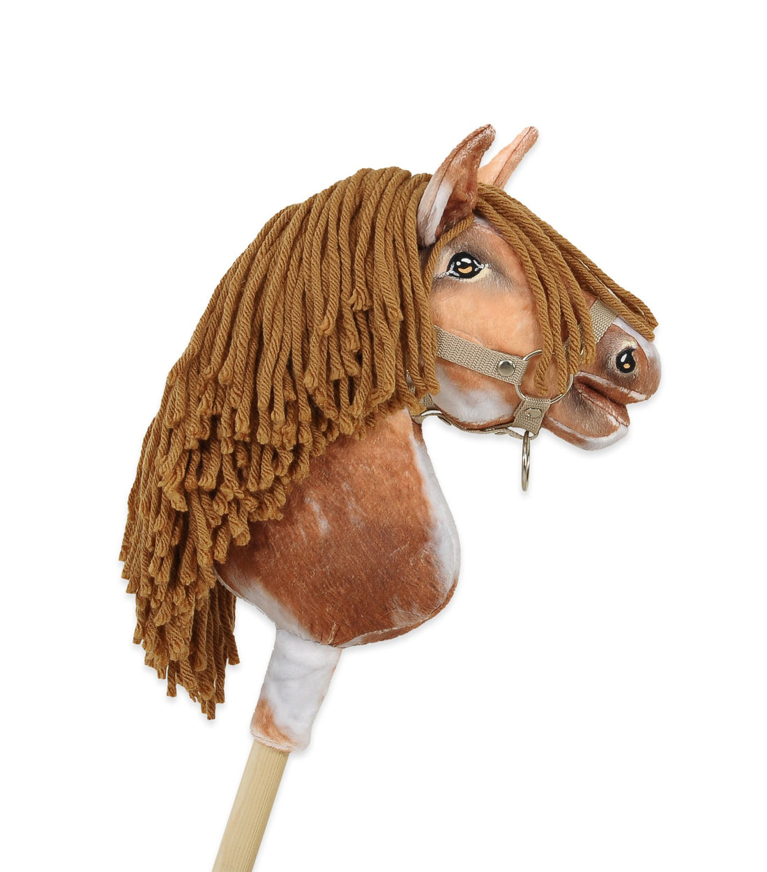 Super Hobby Horse Premium - stokpaard - anti-allergisch, handgemaakt Tobiano bay paard