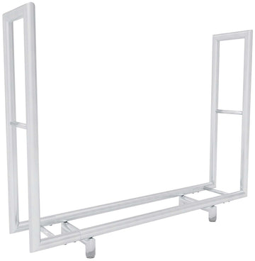 Houtopslag, Roestvrij Staal - Houtrek - Slijtvaste Poedercoating Kleur roestvrij staal