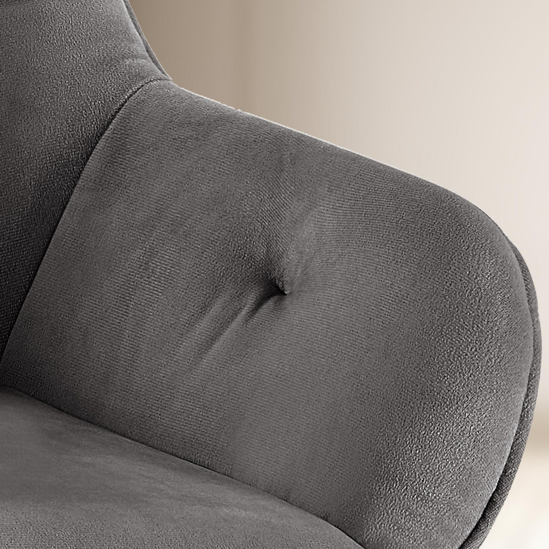 Set van 2 Fluwelen Eetkamerstoelen - Keukenstoelen - Comfortabel en Stijlvol Design Kleur donkergrijs