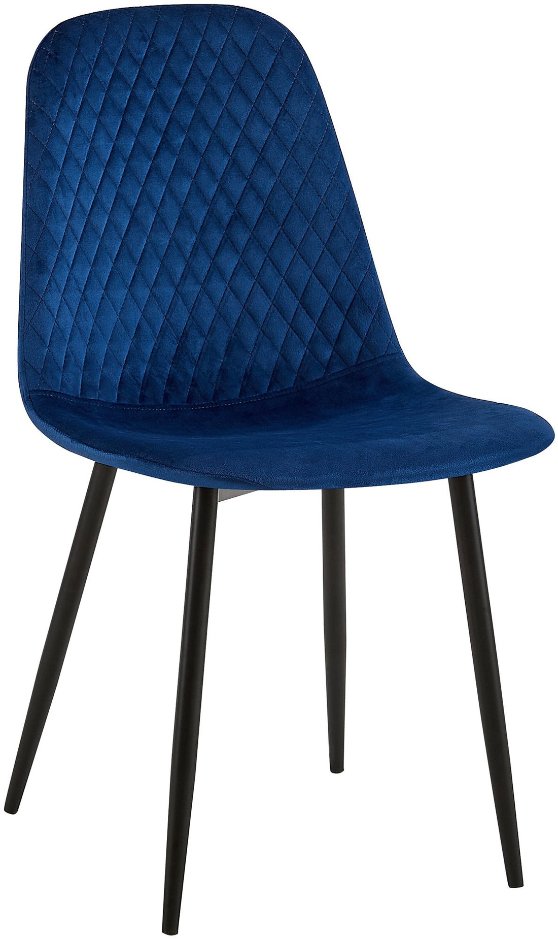 Set van 4 Eetkamerstoelen - Keukenstoelen, Modern Design & Comfort, Onderhoudsvriendelijke Bekleding Kleur blauw