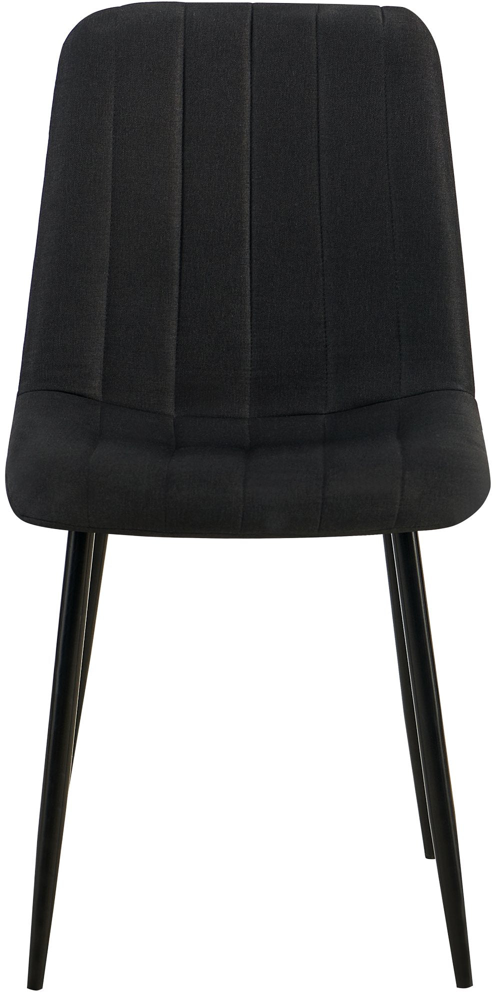 Set van 4 Eetkamerstoelen - Keukenstoelen, Langdurig Zitcomfort, Fluwelen Bekleding Kleur zwart