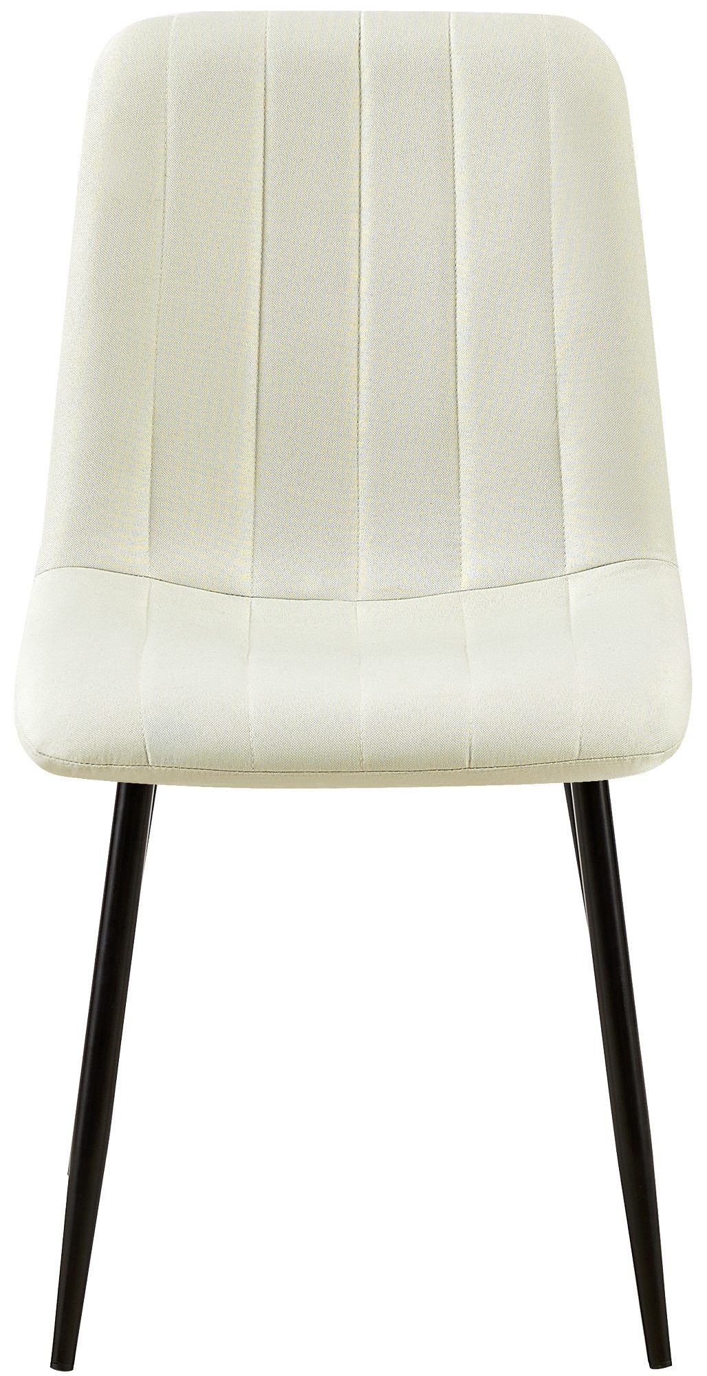 Set van 4 Eetkamerstoelen - Diningstoelen - Comfortabel gestoffeerd, Ideaal voor gevoelige vloeren Kleur crème