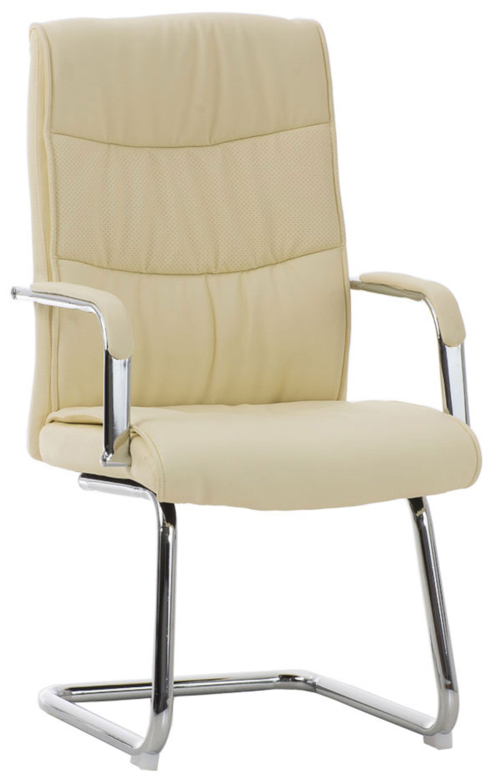 Set van 2 Eetkamerstoelen - Keukenstoelen - Ergonomisch Comfortabele Zitpositie Kleur crème