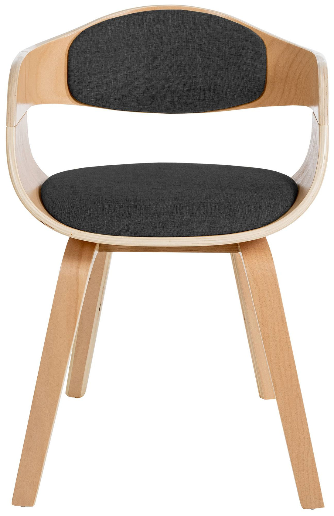 2-delige Set Eetkamerstoelen - Modern Design - Hoog Comfort Kleur natuur/zwart