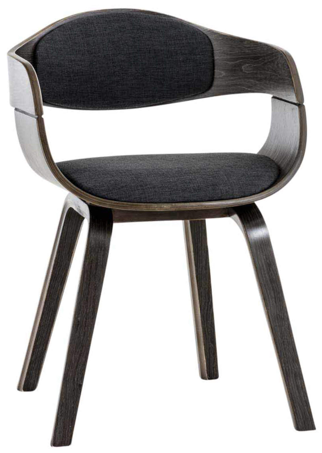 Set van 2 Eetkamerstoelen - Keukenstoelen - Hoog Comfort, Modern Design Kleur grijs/donkergrijs