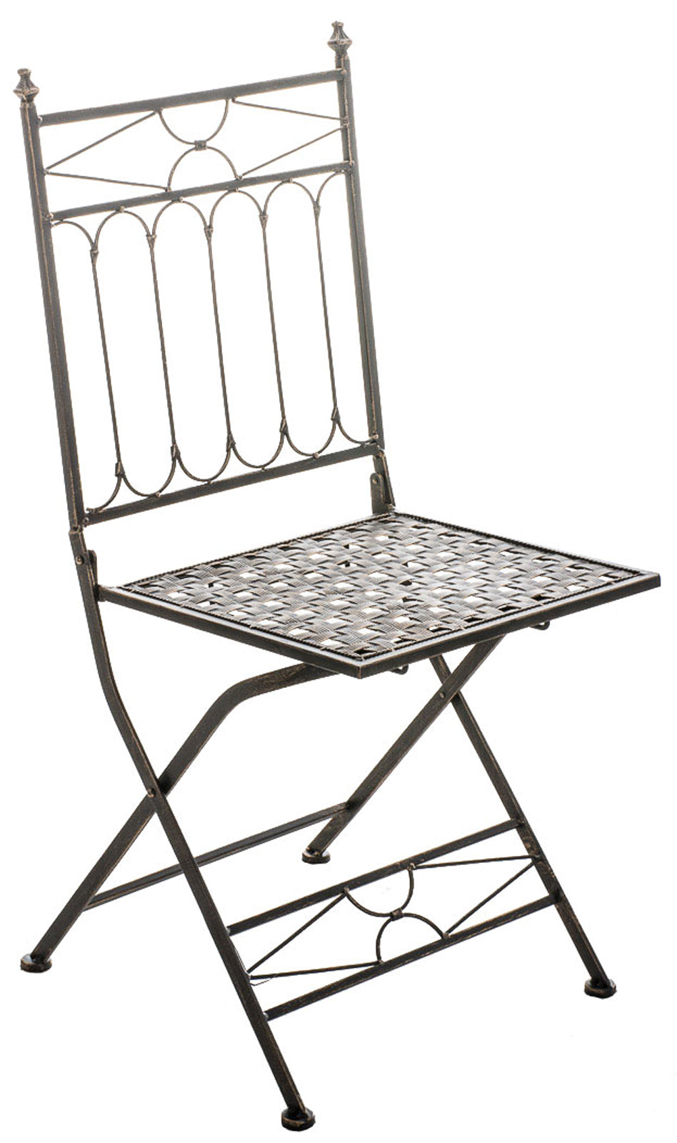 Set van 2 Nostalgische Klapstoelen - Vintage Stijl - Handgemaakte Ornamenten Kleur brons