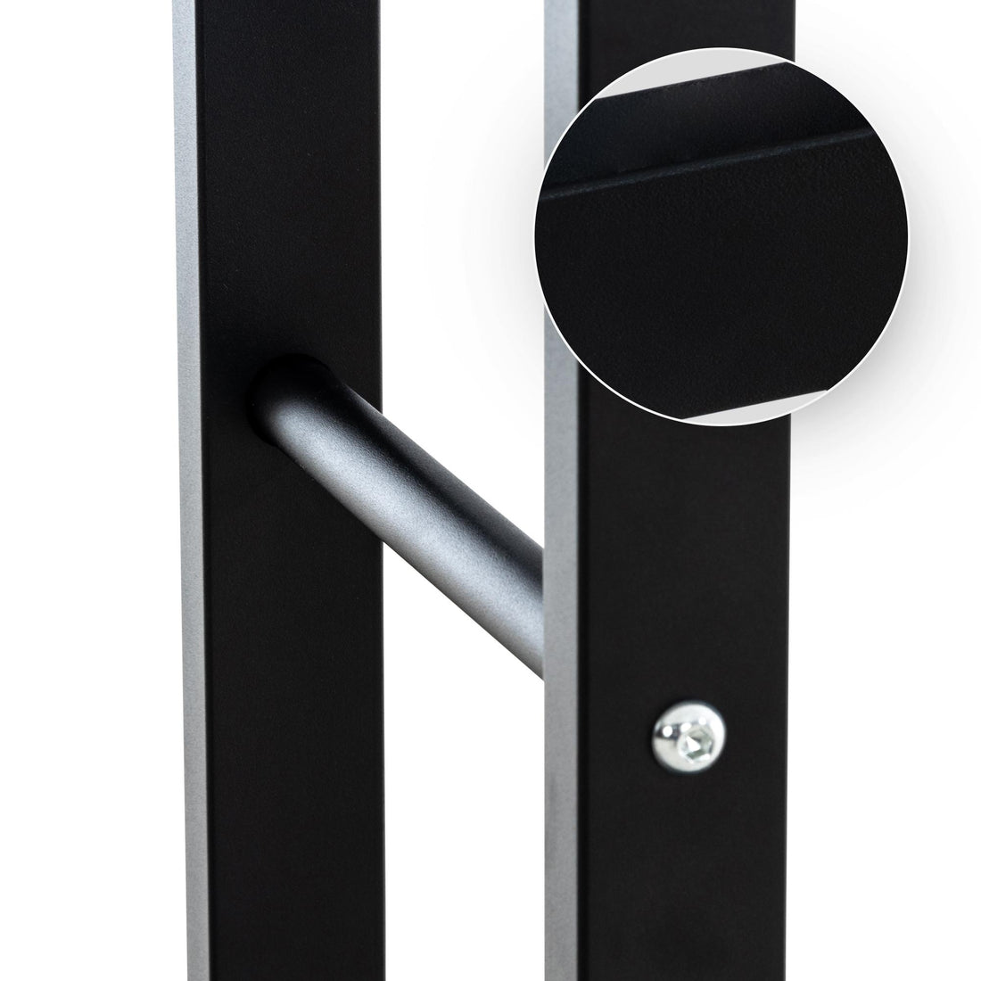 Houtopslagrek - Houten Standaard - Stabiliteit met Dwarsbalken Kleur zwart