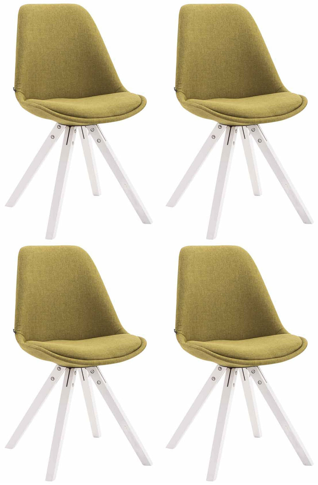 4-delige set Eetkamerstoelen - Keukenstoelen - Fantastisch Zitcomfort Kleur groen