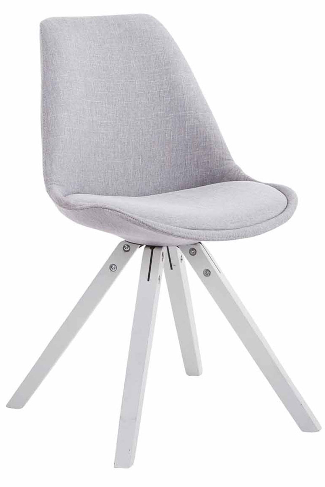Set van 4 Eetkamerstoelen - Comfortstoelen - Uitstekend Zitcomfort Kleur grijs
