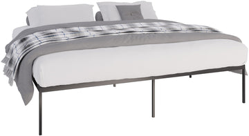 Stijlvol Metalen Bedframe - Modern Design - Duurzaam & Ruime Opbergruimte Kleur zwart