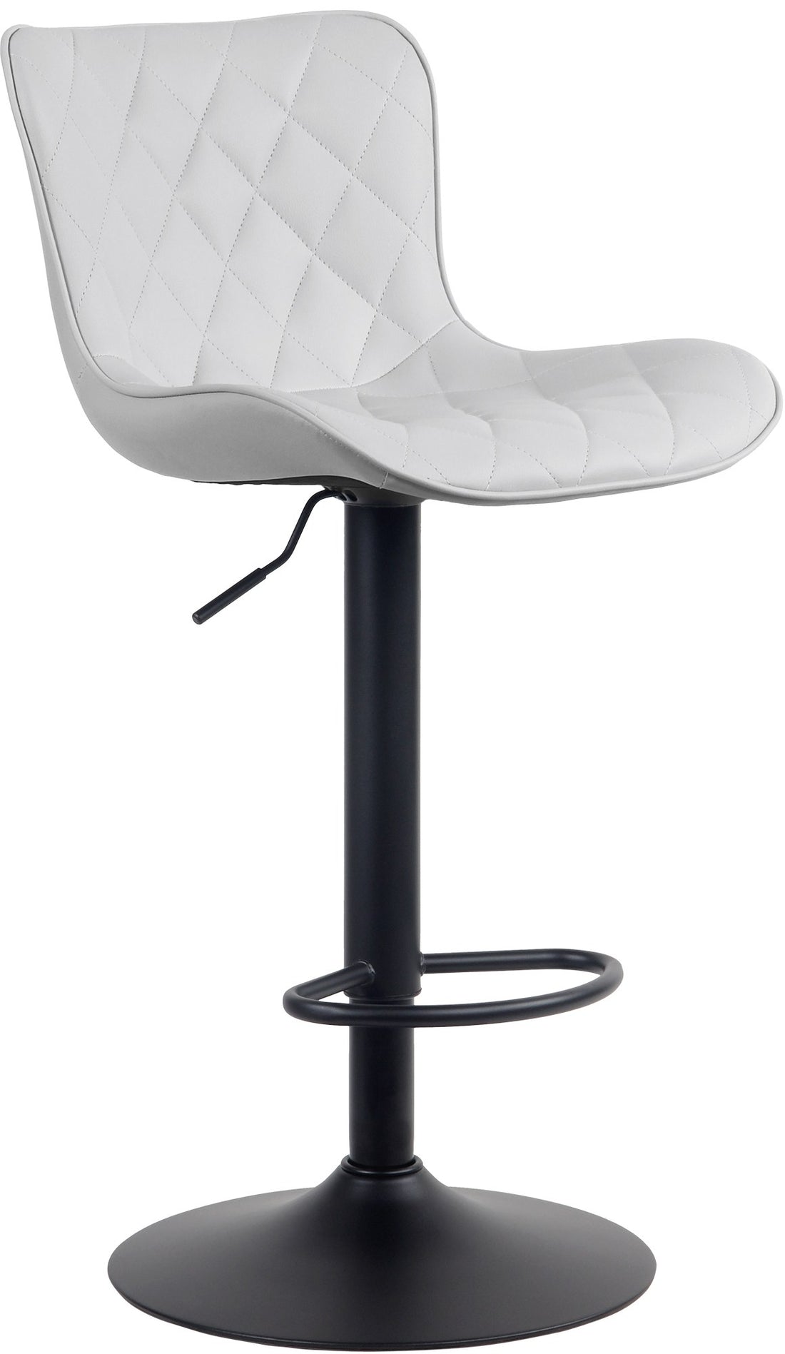 Witte Kunstleren Barkruk - Verstelbare Kruk - Moderne Look & Hoog Comfort Kleur wit