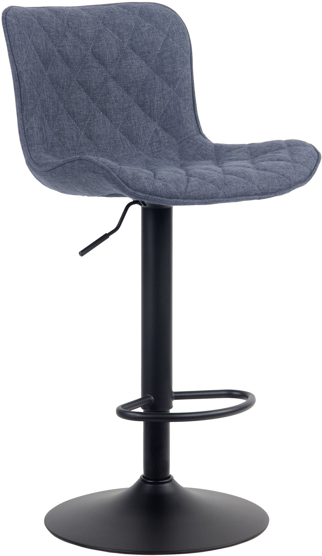 Moderne Barkruk - Hoge Stoel - Comfortabele Zitting & Draaiende Hoogteverstelling Kleur blauw