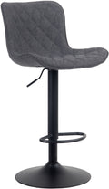 Moderne Barkruk Zwart - Hoge Kruk - 360° Draaibaar, Verstelbaar, Comfortabel Zithoogte Kleur zwart