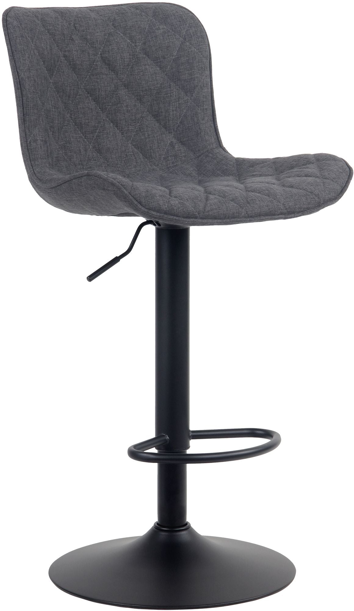 Moderne Barkruk Zwart - Hoge Kruk - 360° Draaibaar, Verstelbaar, Comfortabel Zithoogte Kleur zwart