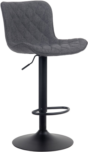 Moderne Barkruk Zwart - Hoge Kruk - 360° Draaibaar, Verstelbaar, Comfortabel Zithoogte Kleur zwart