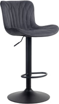 Barkruk - Draaikruk - Hoog zitcomfort, verstelbaar, Robuuste en stijlvolle eyecatcher Kleur zwart Materiaal zacht