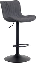 Barkruk - Draaikruk - Hoog zitcomfort, verstelbaar, Robuuste en stijlvolle eyecatcher Kleur zwart Materiaal Stof