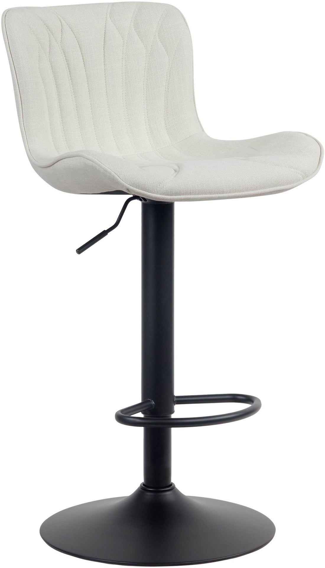 Barkruk - Hoge Stoel - Comfortabel, Verstelbaar, Draaibaar - Modern Design Kleur crème