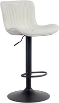Barkruk - Hoge Stoel - Comfortabel, Verstelbaar, Draaibaar - Modern Design Kleur crème