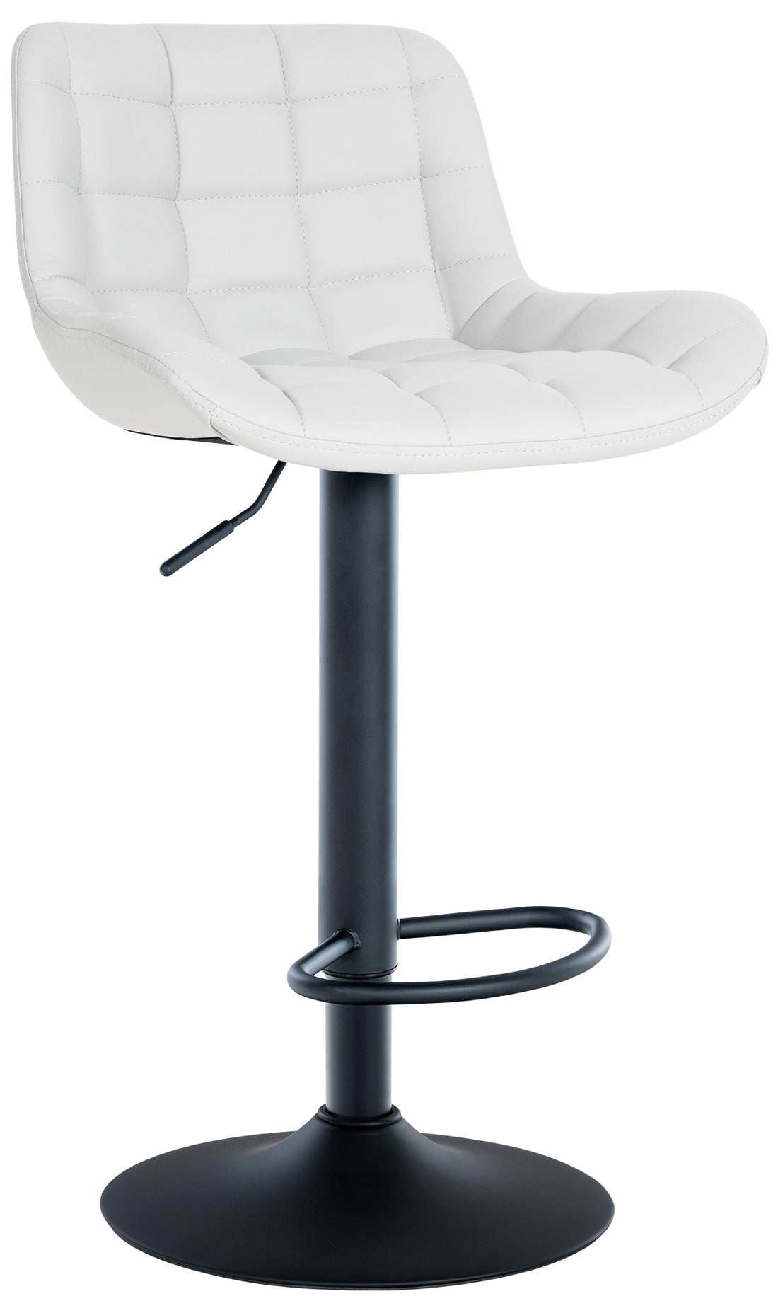 Barkruk - Elegante Zitstoel - Hoogte Verstelbaar Design, Comfort en Modern Design Kleur zwart Materiaal kunstleer