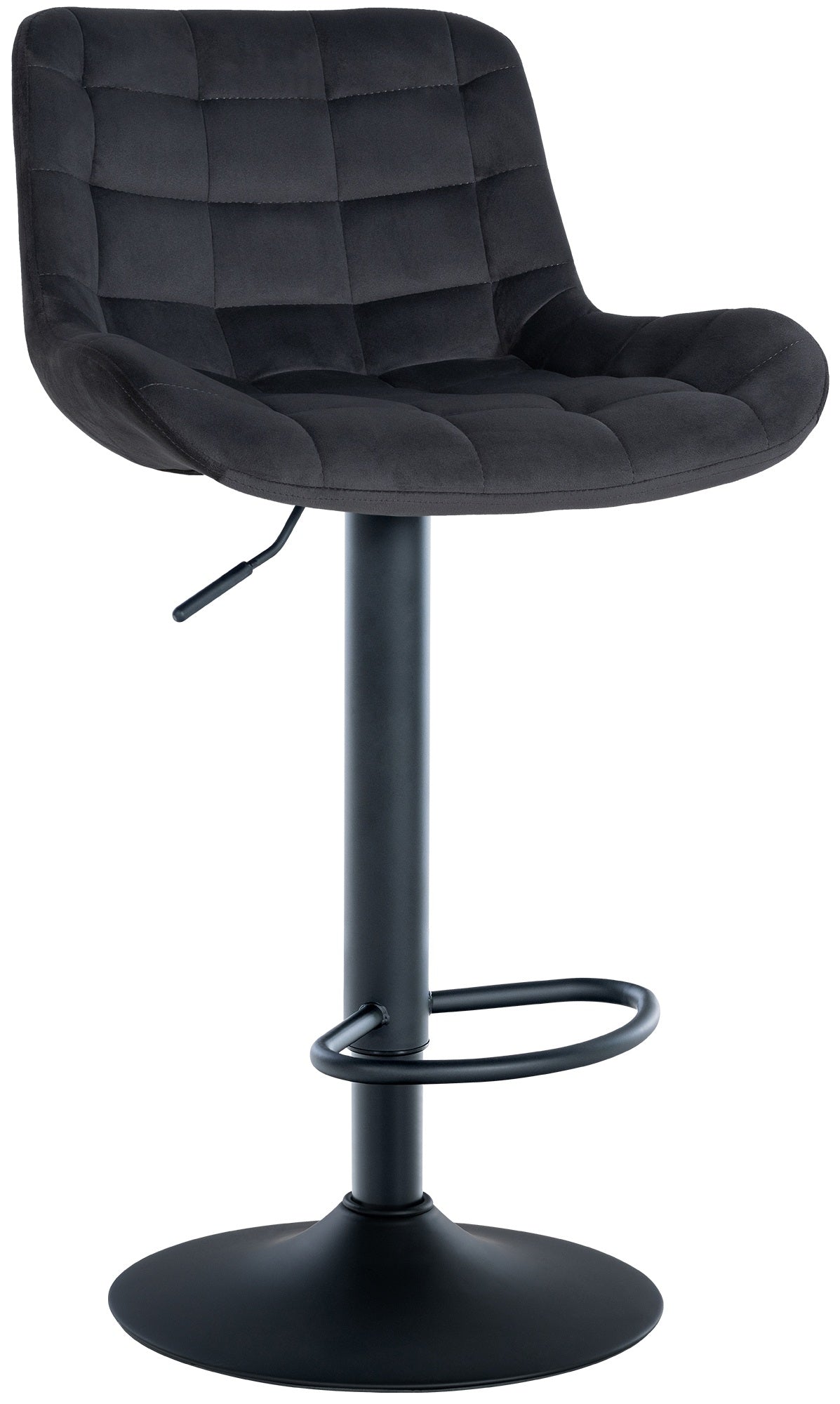 Barkruk - Elegante Zitstoel - Hoogte Verstelbaar Design, Comfort en Modern Design Kleur zwart Materiaal zacht