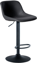 Barkruk Luxueuze Zitervaring - Designkruk - 360° Draaibaar en Verstelbaar Kleur zwart