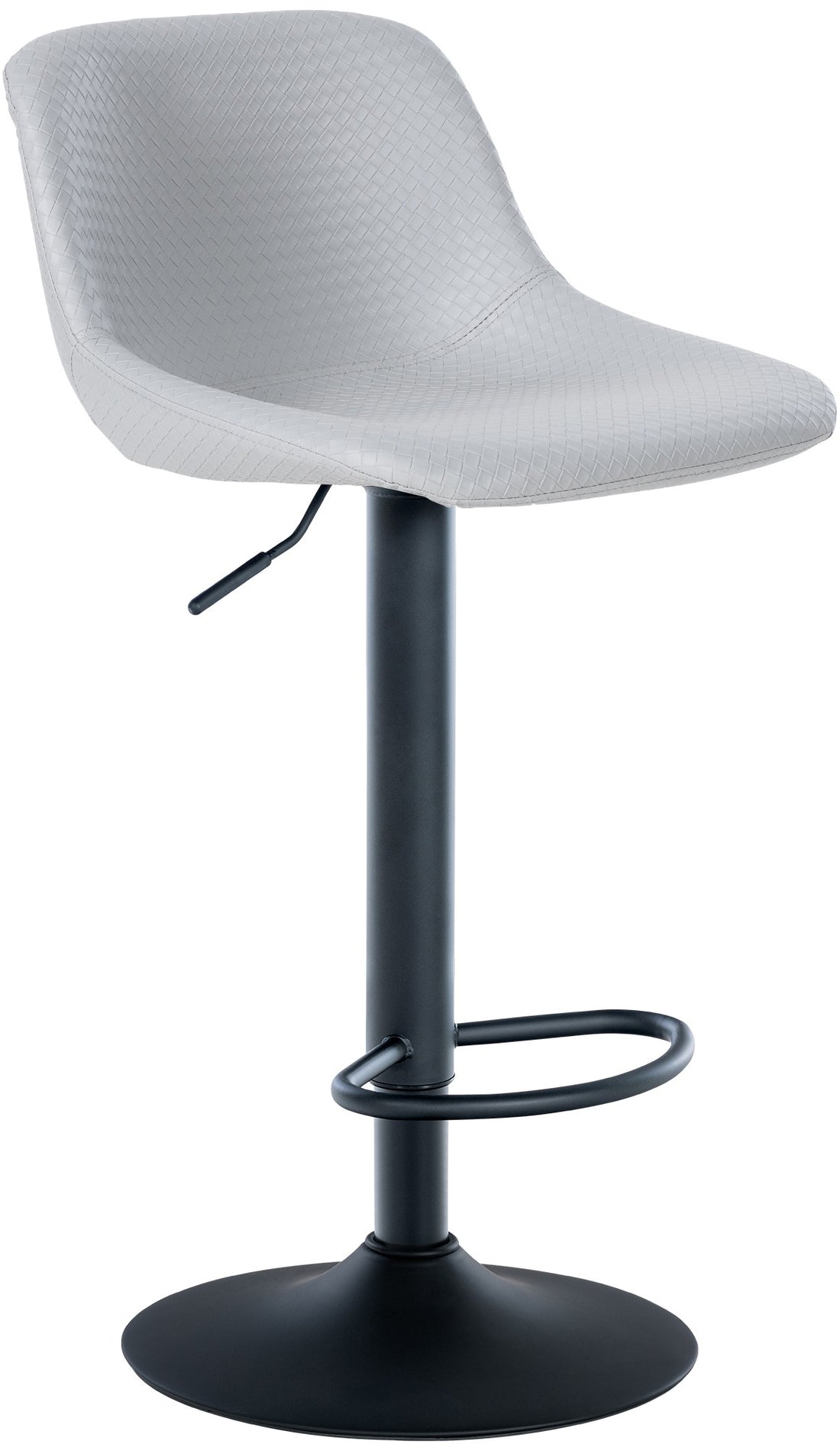 Draaibare Barkruk - Hoge Kruk - 360° Draaiend Onderstel, Comfort en Modern Design Kleur grijs