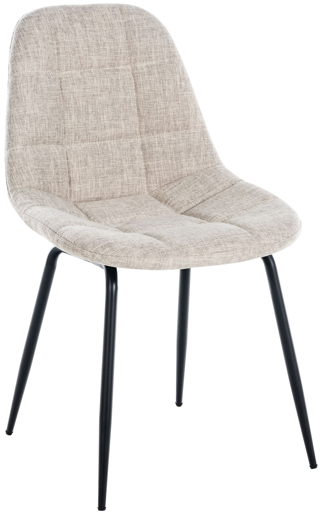 Eetkamerstoel - Gestoffeerde Stoel - Langdurig Comfort - Moderne Uitstraling Kleur crème