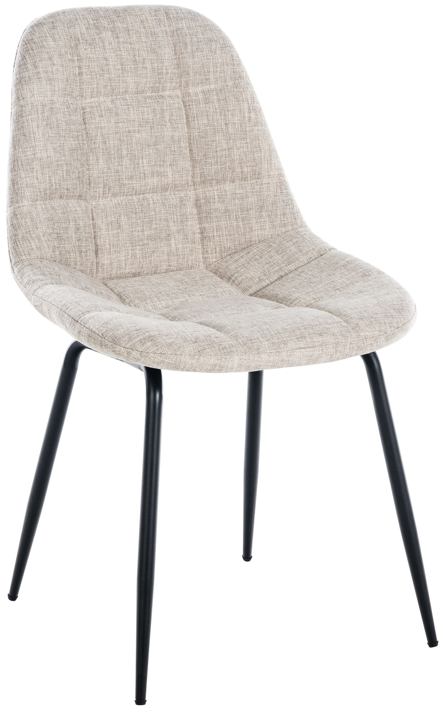 Eetkamerstoel - Gestoffeerde Stoel - Langdurig Comfort - Moderne Uitstraling Kleur crème