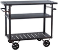 Multifunctionele Serveerwagen - Roltafel - Eenvoudig Verplaatsbaar Kleur bronzen
