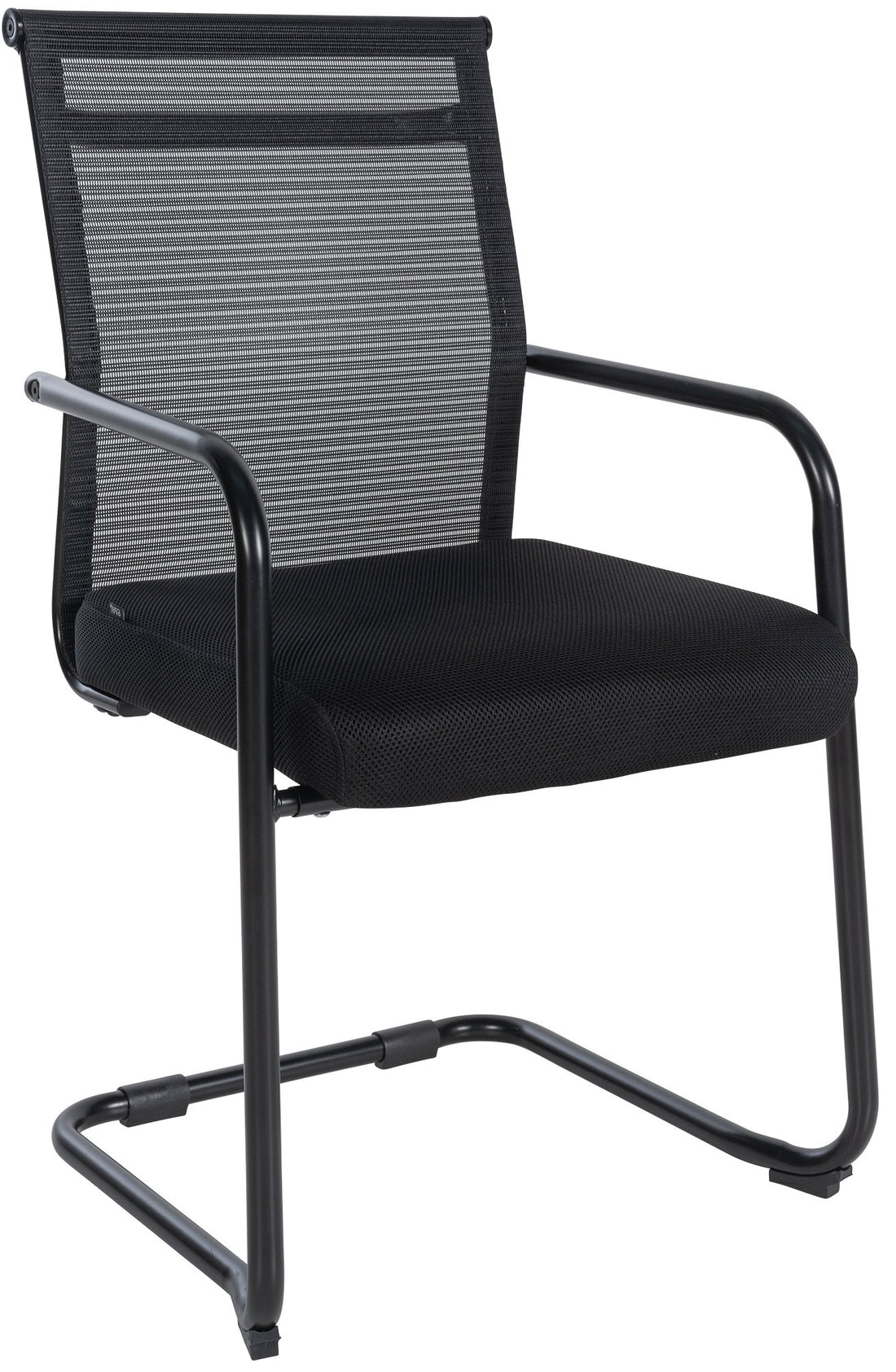 Eetkamerstoel Stoffen Bekleding - Comfortabele Zitting - Ergonomisch Ontwerp Kleur zwart