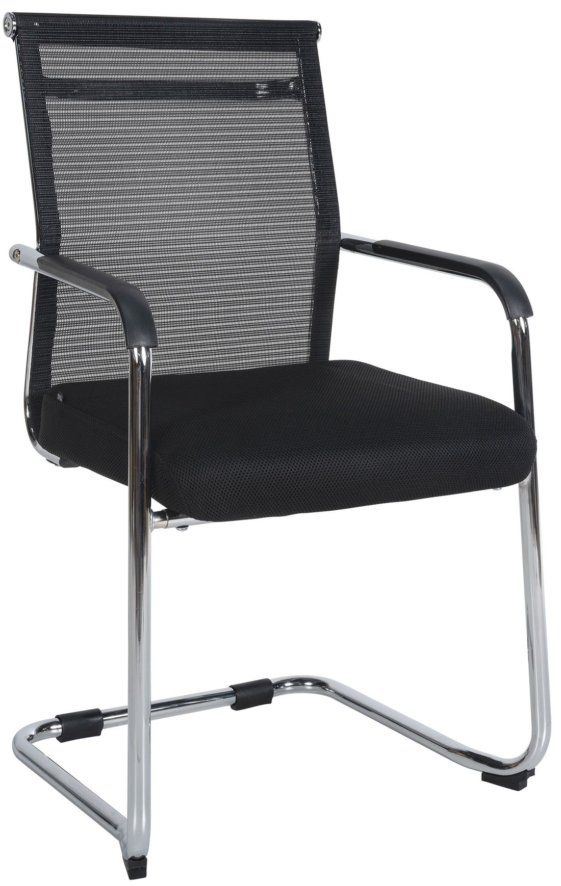 Eetkamerstoel Stoffen Bekleding - Comfortabele Zitting - Ergonomisch Ontwerp Kleur zwart