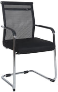 Eetkamerstoel Stoffen Bekleding - Comfortabele Zitting - Ergonomisch Ontwerp Kleur chroom