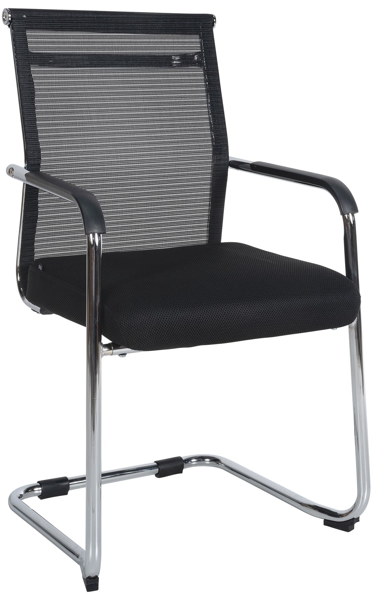 Eetkamerstoel Stoffen Bekleding - Comfortabele Zitting - Ergonomisch Ontwerp Kleur chroom