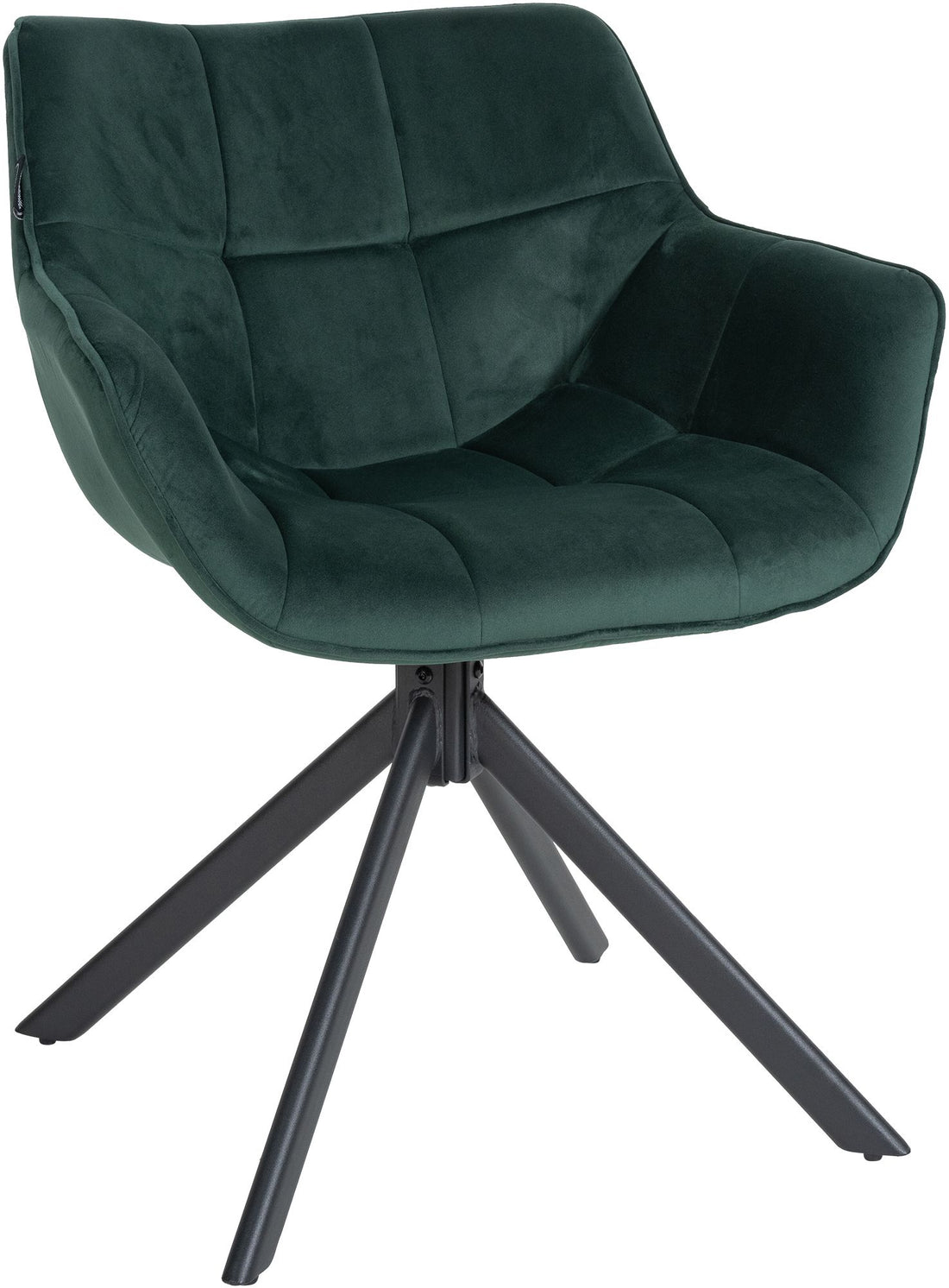 Fluwelen Eetkamerstoel - Dining Chair - Ergonomisch Comfort, Onderhoudsvriendelijk Design Kleur groen