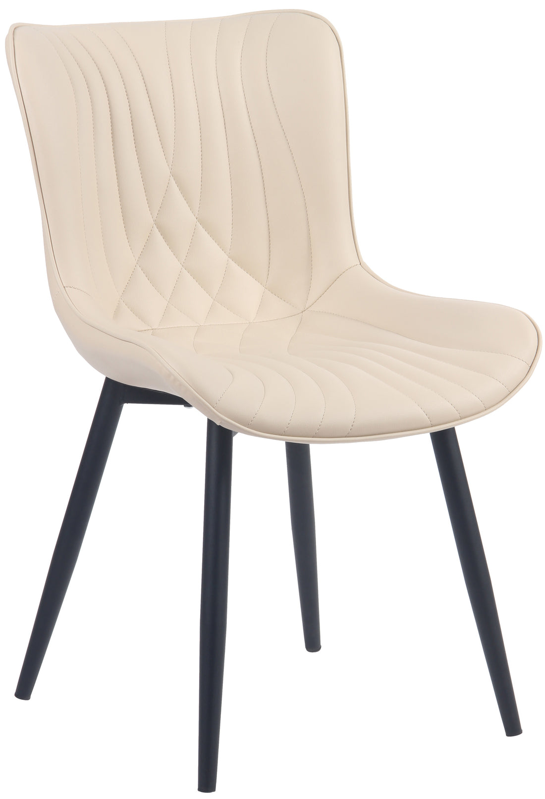 Eetkamerstoel - Keukenstoel - Ergonomisch Ontwerp voor Comfortabele Maaltijden Kleur crème