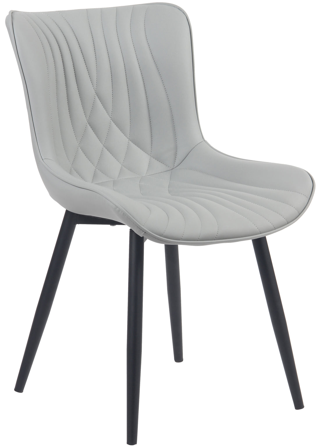 Eetkamerstoel - Moderne Designstoel - Duurzaam & Comfort, Stof of Kunstleer Kleur grijs