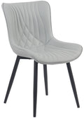 Eetkamerstoel - Moderne Designstoel - Duurzaam & Comfort, Stof of Kunstleer Kleur grijs